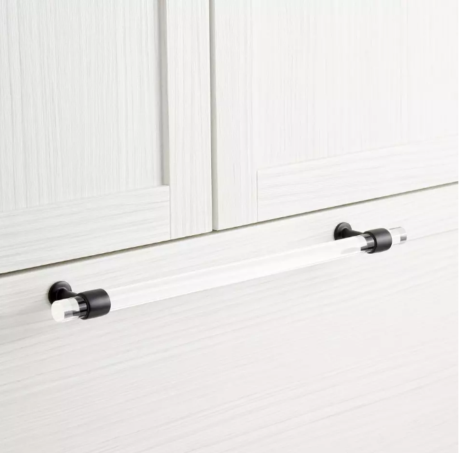 Nouvel appareil en acrylique Beryn noir mat de 12 po, traction par Signature Hardware