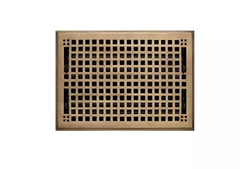 New 8" x 14" Antique Brass Oversized Mission Solid Brass Wall Register by Signature Hardware