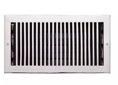 Nouveau registre mural moderne en laiton chromé de 6 po x 10 po par Signature Hardware