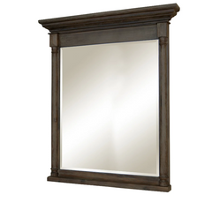 Nouveau miroir encadré Neeson 36" x 40" marron par Sagehill Designs