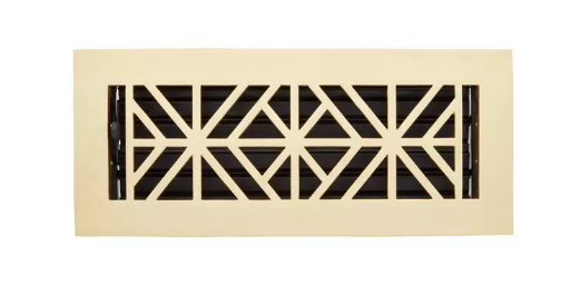 Nouveau registre mural en laiton brossé 4 po x 14 po Farina par Signature Hardware