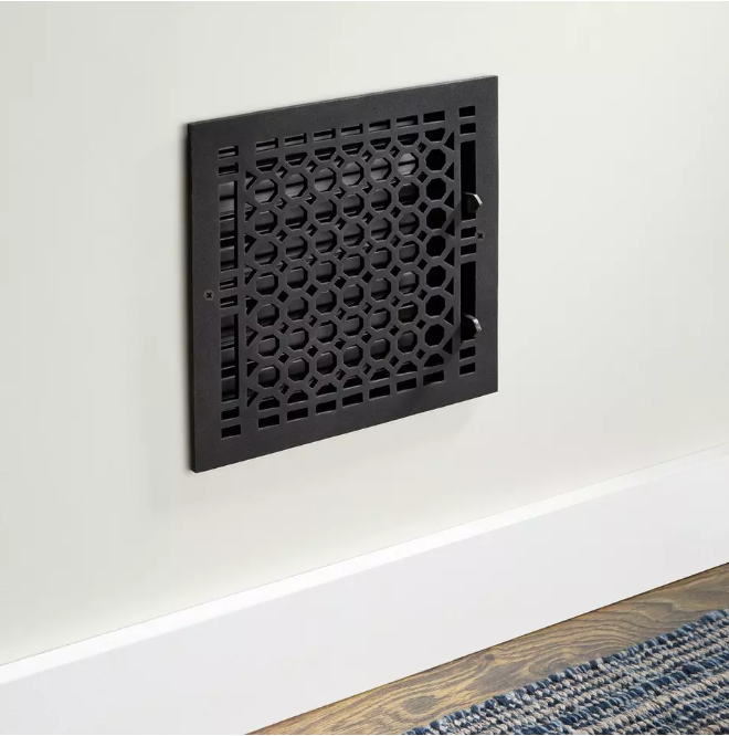 New 8" x 12" Cast Iron Honeycomb Floor Register by Signature Hardware