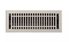 New Brushed Nickel 4" x 12" Contemporary Steel Floor Register by Signature Hardware