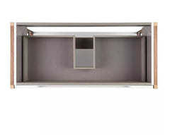 Nouveau meuble-lavabo console Bisbee blanc mat de 40 po avec cadre en chêne chaud par Signature Hardware