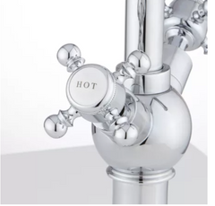 Nouveau Chrome Danelle 1,2 GPM Robinet de salle de bain monotrou avec ensemble de vidange 404057 par Signature Hardware
