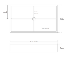 Nouveau Lavabo vasque rectangulaire en résine mate 28 po Cosima par Signature Hardware