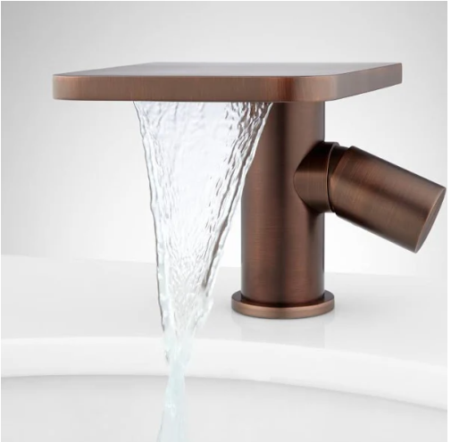 Nouveau trop-plein de robinet de cascade Knox en bronze huilé par Signature Hardware