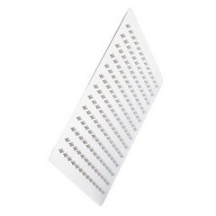 Nouvelle pomme de douche à effet pluie carrée biseautée de 12 po en nickel brossé par Signature Hardware