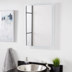 Nouveau miroir éclairé Araica de 20 po avec LED réglable et capteur tactile par Signature Hardware