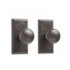 Nouveau bouton de jeu de confidentialité rectangulaire en bronze massif Marwick avec ressort par Signature Hardware