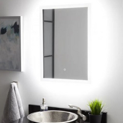 Nouveau miroir éclairé Araica de 20 po avec LED réglable et capteur tactile par Signature Hardware