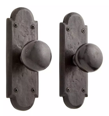 New Dark Bronze finish Marwick Ornate Solid Bronze Knob Set - Privacy, Passage and Dummy by Signature Hardware