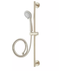 New Brushed Nickel Donovan Slide Bar with Traditional Hand Shower by Signature Hardware