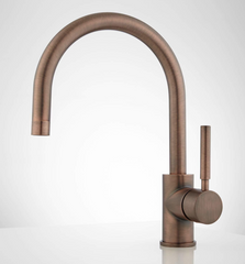 Nouveau robinet de salle de bains monotrou Casimir en bronze huilé - Bonde escamotable - Trop-plein par Signature Hardware