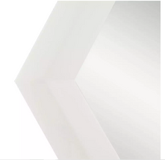 Nouveau miroir de courtoisie Radke en acajou blanc de 27 po par Signature Hardware