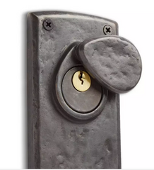 Signature Hardware Nouvel ensemble de porte d'entrée Ellis en bronze foncé massif avec poignée à levier, main gauche