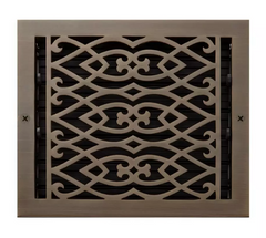 New Oil Rubbed Bronze 8" x 8" Victorian Brass Wall Register by Signature Hardware