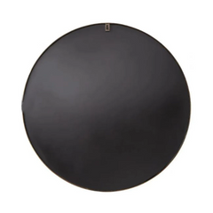 Nouveau miroir de courtoisie décoratif rond Palora en nickel brossé - Signature Hardware