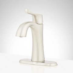 New Brushed Nickel Province-Town Single Hole Bathroom Faucet by Signature Hardware