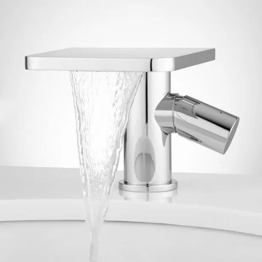 Nouveau Robinet de salle de bains cascade monotrou Chrome Knox avec vidange Pop Up