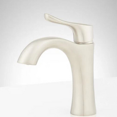 New Brushed Nickel Province-Town Single Hole Bathroom Faucet by Signature Hardware