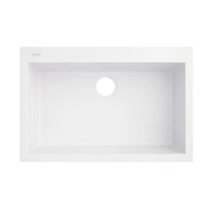 Nouvel évier en granit à encastrer Holcomb Cloud White de 30 po