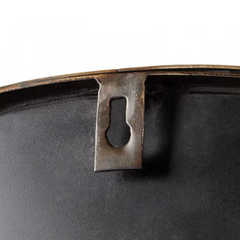 Nouveau miroir de courtoisie décoratif rond Palora en nickel brossé - Signature Hardware