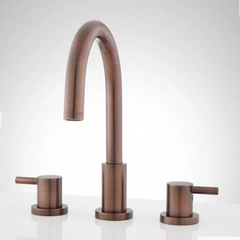 Nouveau robinet espacé Rotunda en bronze huilé avec poignées à levier - Signature Hardware