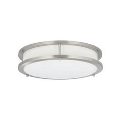 Nouvel ensemble de 14 "de quatre lentilles acryliques opale blanche gravées à montage encastré avec finition en nickel satiné brillant - éclairage coucher de soleil