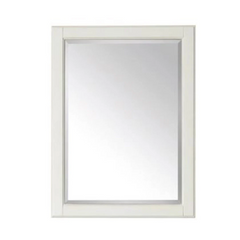 Nouveau Miroir de courtoisie Hamilton blanc français de 24 po