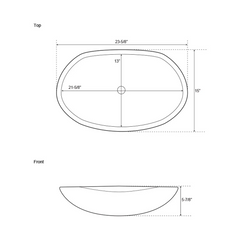 New Thera Blue Limestone Vessel Bathroom Sink - Signature Hardware